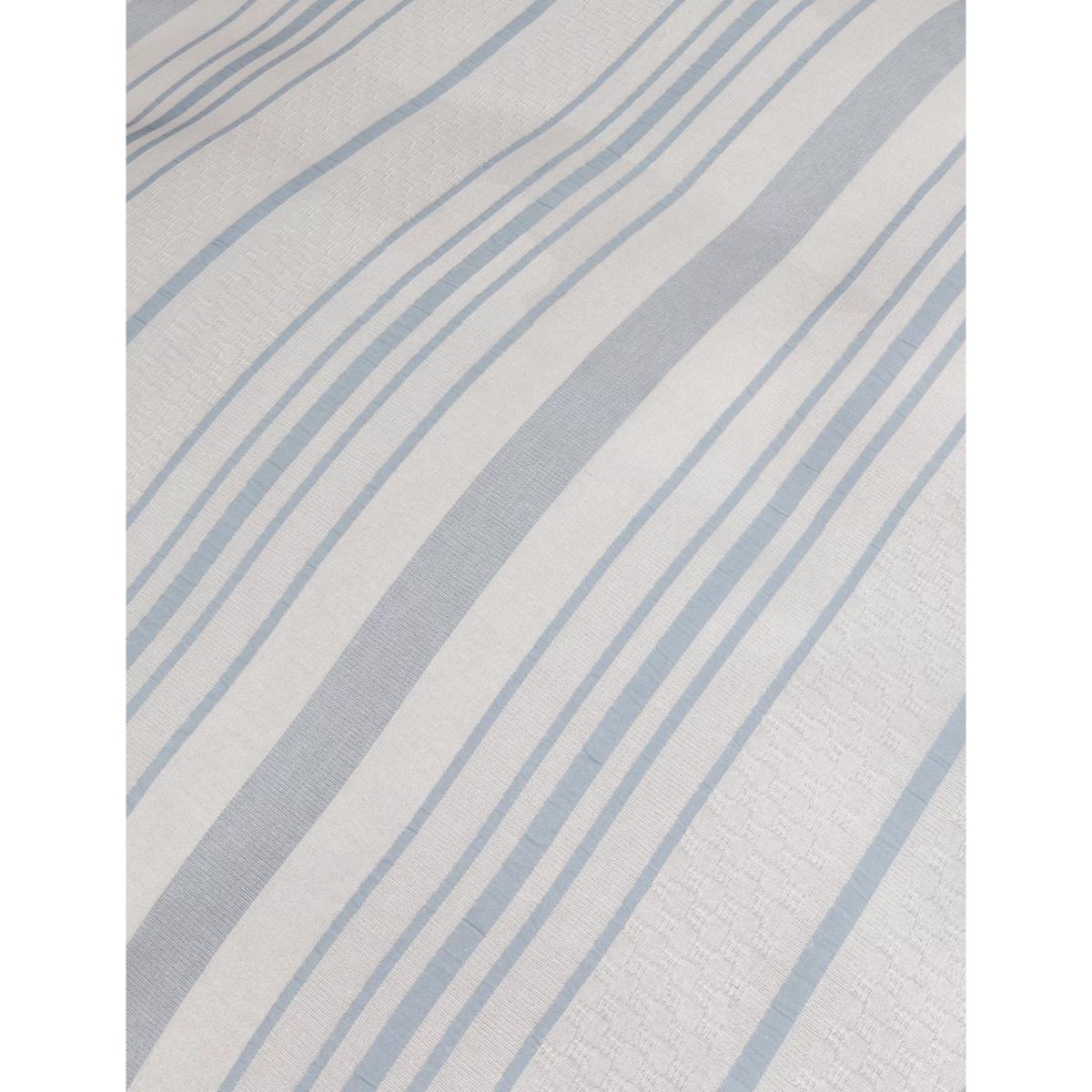 M&S Pure Cotton Striped Bedding Set - 6FT - Blue, Blue – image 4