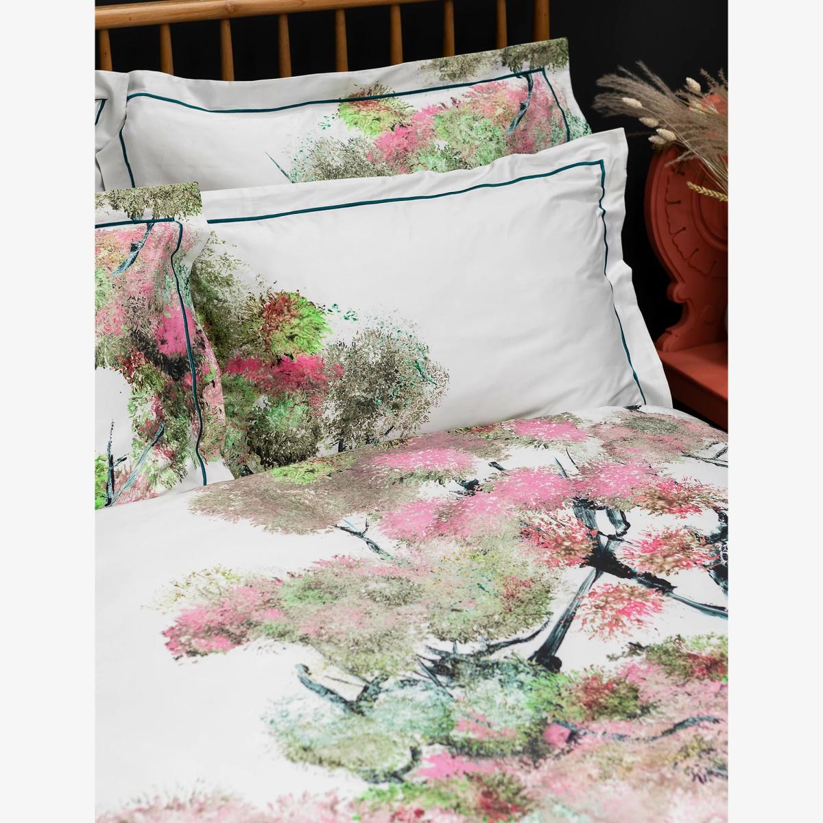 Timorous Beasties Pure Cotton Sateen Pinyin Tree Bedding Set - 6FT - Pink Mix, Pink Mix – image 1