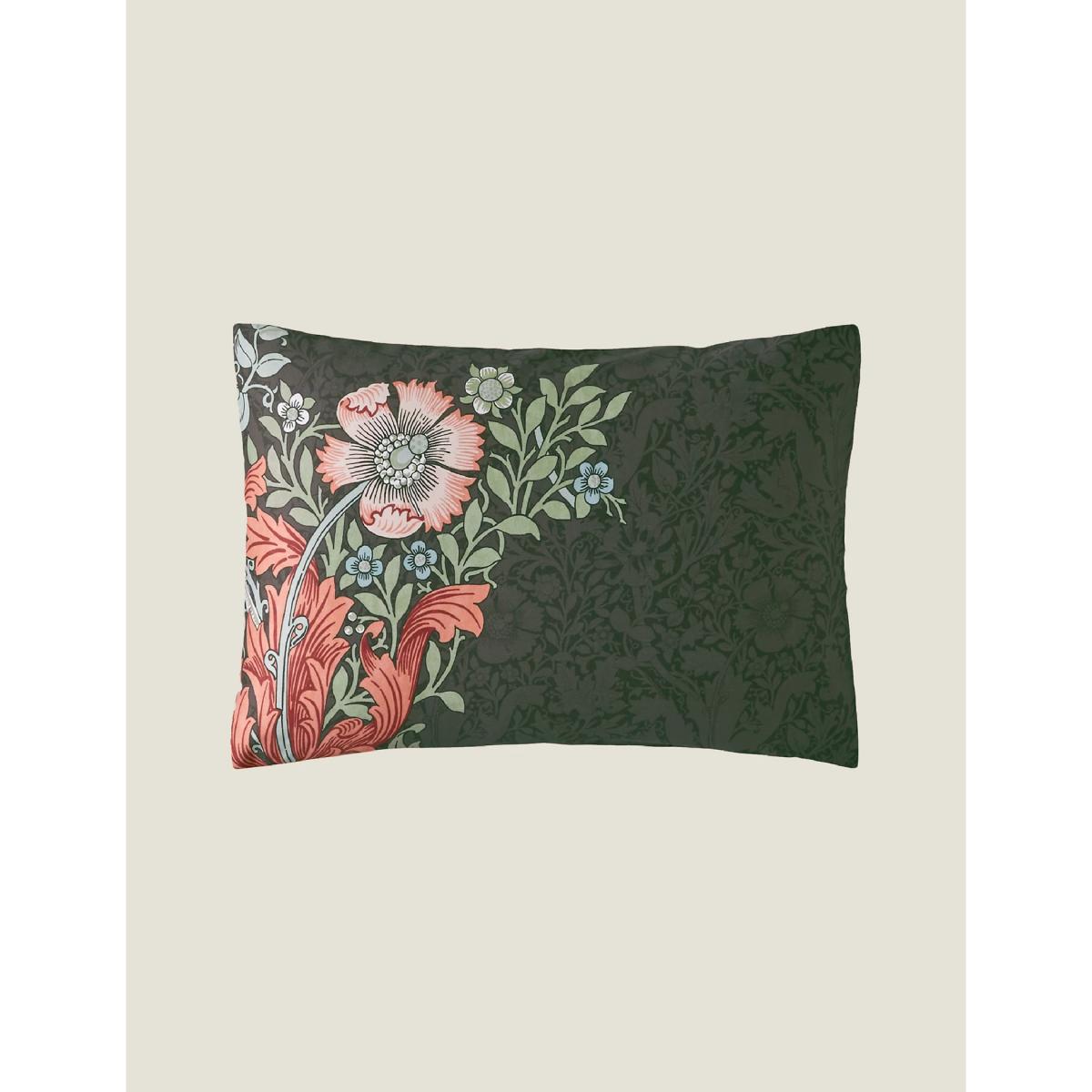 William Morris At Home Pure Cotton Sateen Compton Bedding Set - 6FT - Charcoal Mix, Charcoal Mix – image 5