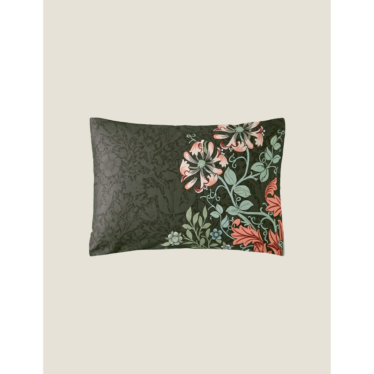 William Morris At Home Pure Cotton Sateen Compton Bedding Set - 6FT - Charcoal Mix, Charcoal Mix – image 6