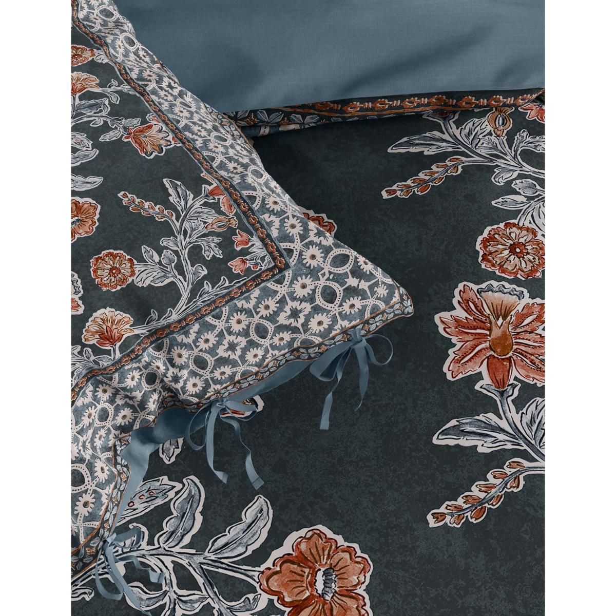 M&S X Fired Earth Seville Carmona Pure Cotton Bedding Set - 6FT - Under The Waves, Under The Waves – image 2