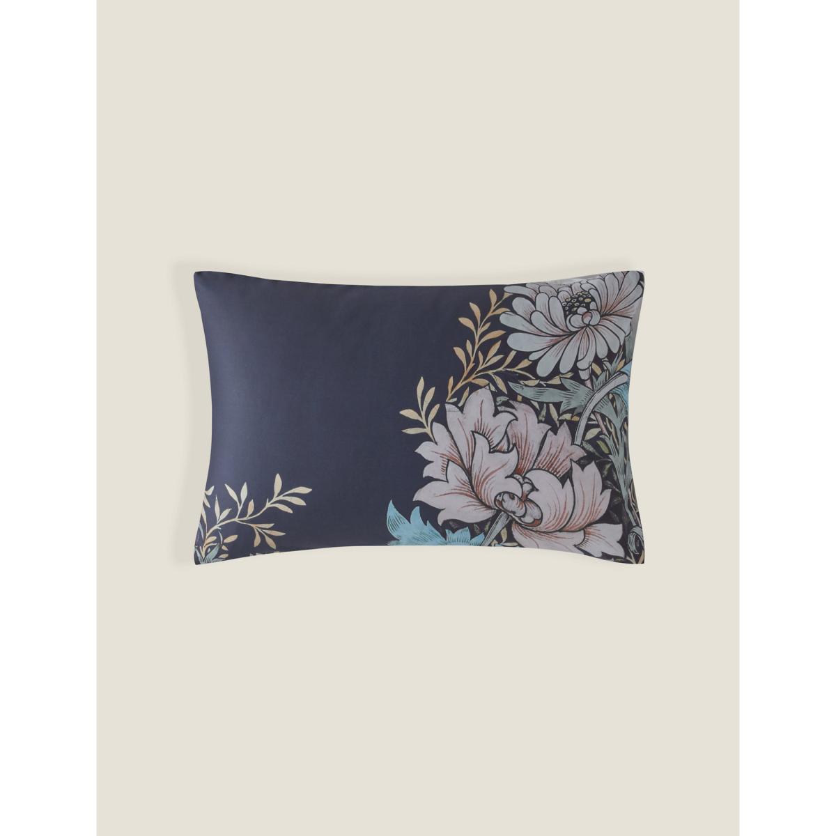 William Morris At Home Pure Cotton Chrysanthemum Bedding Set - 6FT - Navy Mix, Navy Mix – image 4