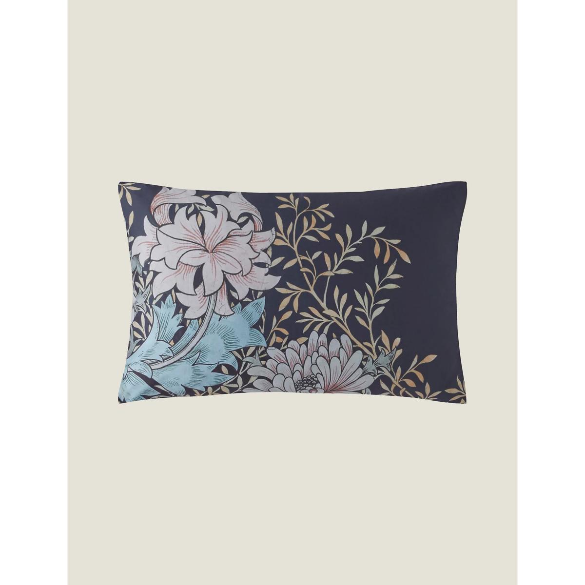 William Morris At Home Pure Cotton Chrysanthemum Bedding Set - 6FT - Navy Mix, Navy Mix – image 6