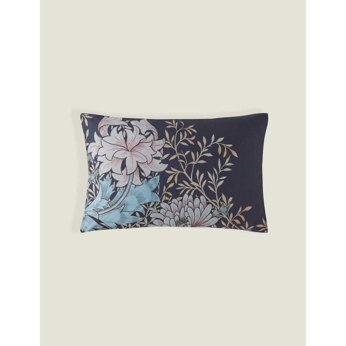 William Morris At Home Pure Cotton Chrysanthemum Bedding Set - 6FT - Navy Mix, Navy Mix – image 7