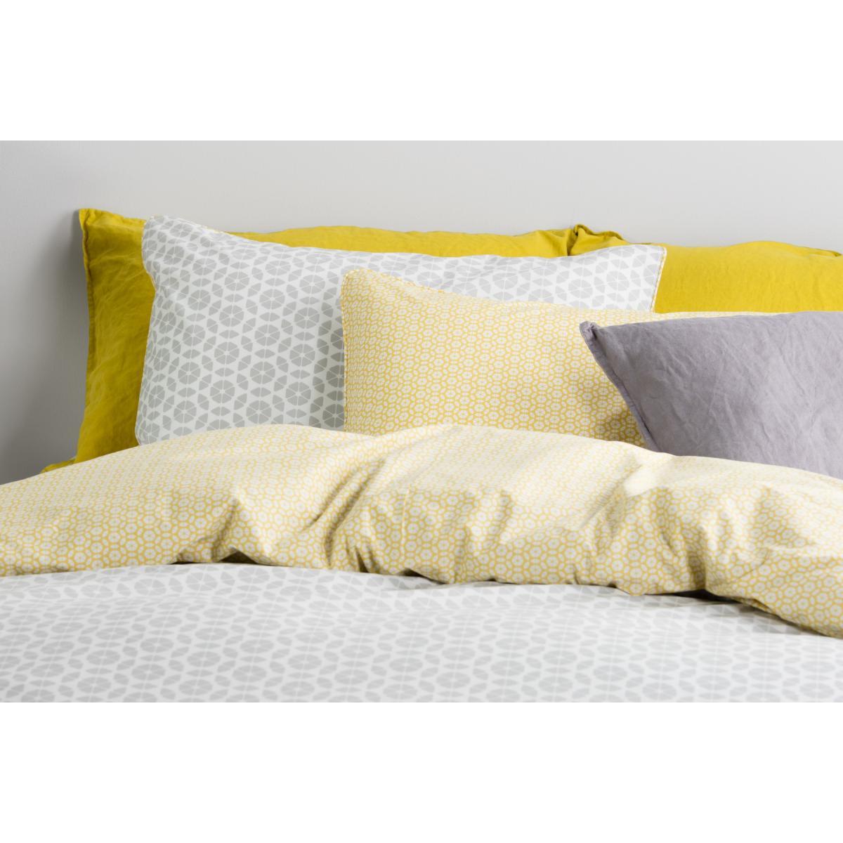 Trio Cotton Duvet Cover + 2 Pillowcases, Super King, Elephant Grey – image 5
