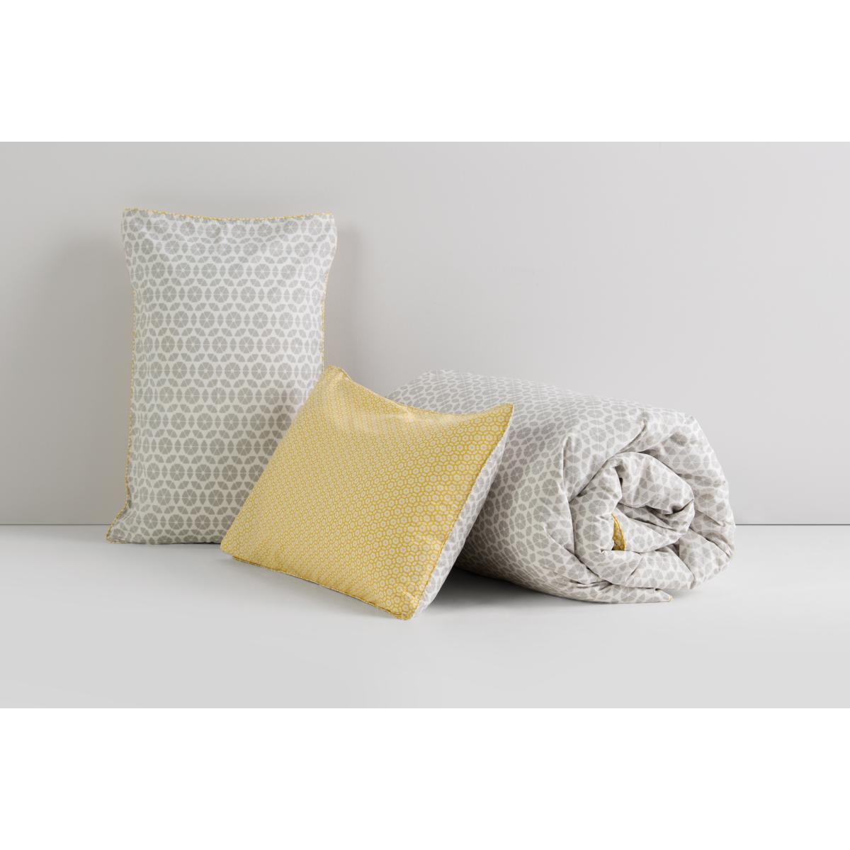 Trio Cotton Duvet Cover + 2 Pillowcases, Super King, Elephant Grey – image 7