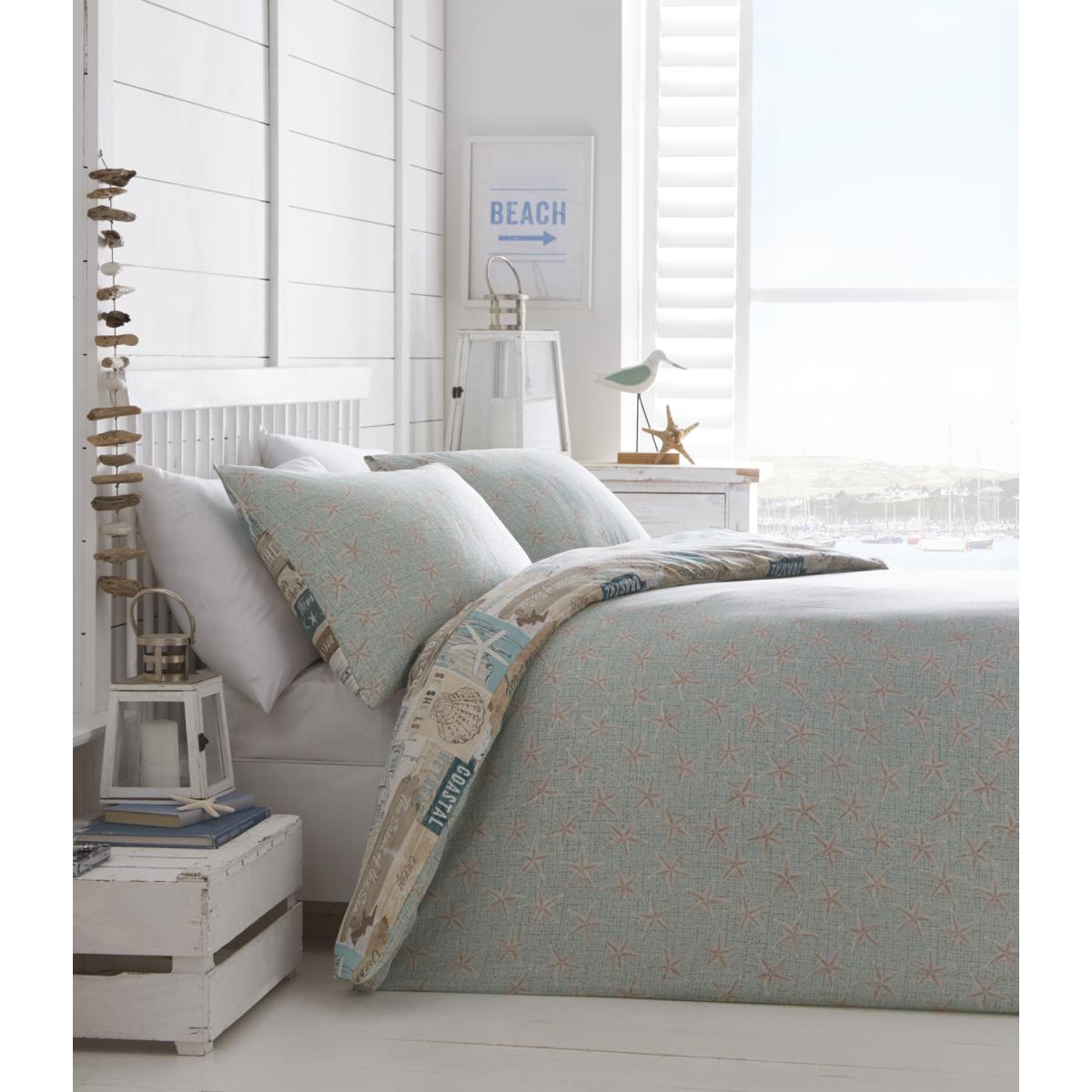 Driftwood Duvet Cover and Pillowcase Set - Blue / Super King – image 2