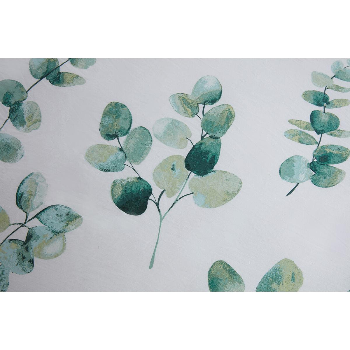 Eucalyptus Duvet Cover and Pillowcase Set - Green / Superking – image 6