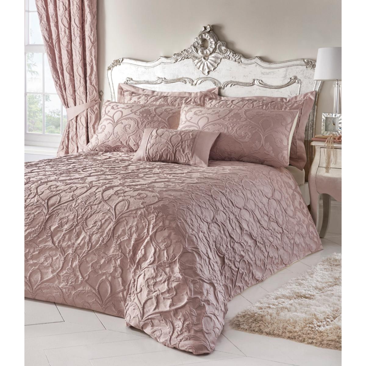 Bentley Duvet Cover and Pillowcase Set - Blush / Superking – image 3