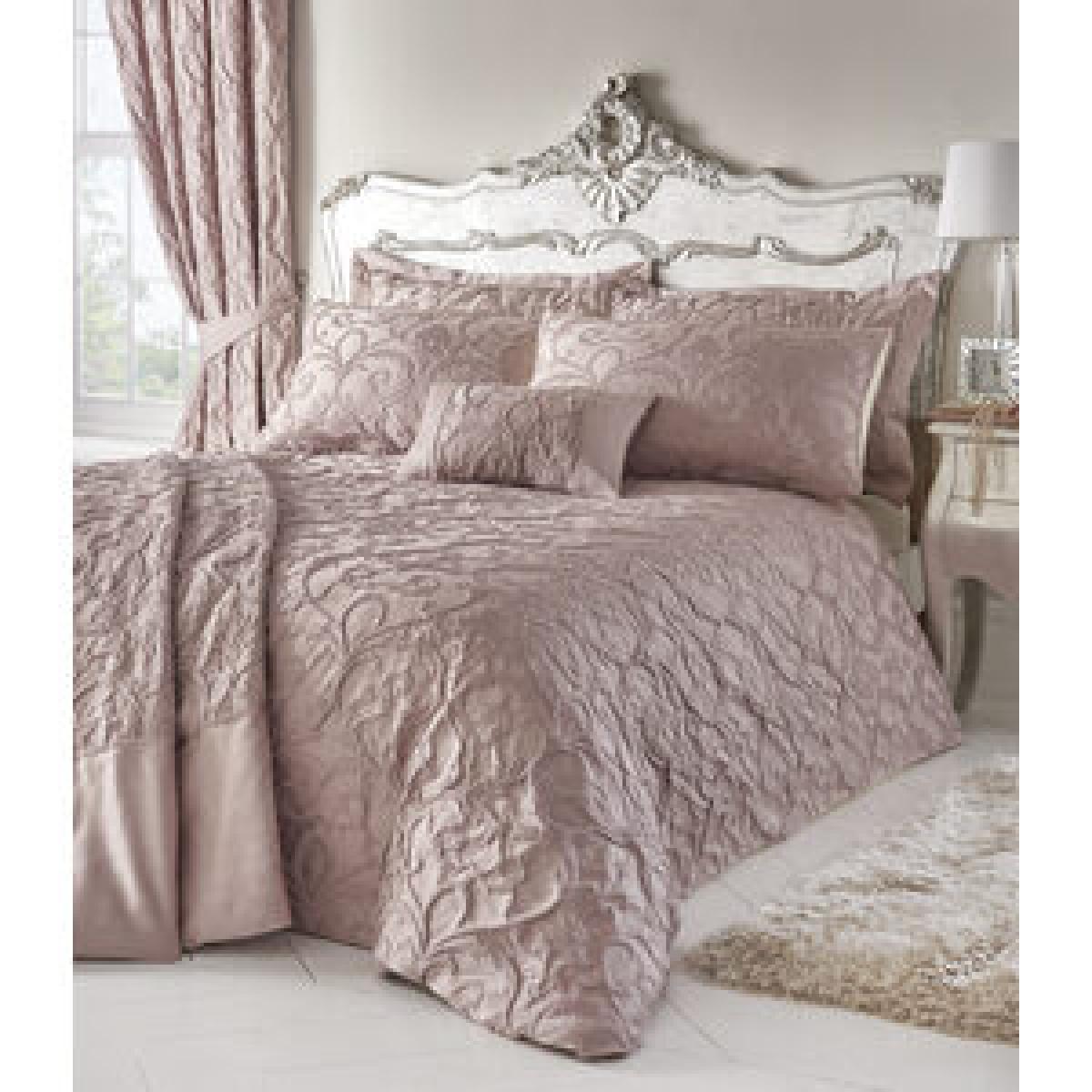 Bentley Duvet Cover and Pillowcase Set - Blush / Superking – image 4
