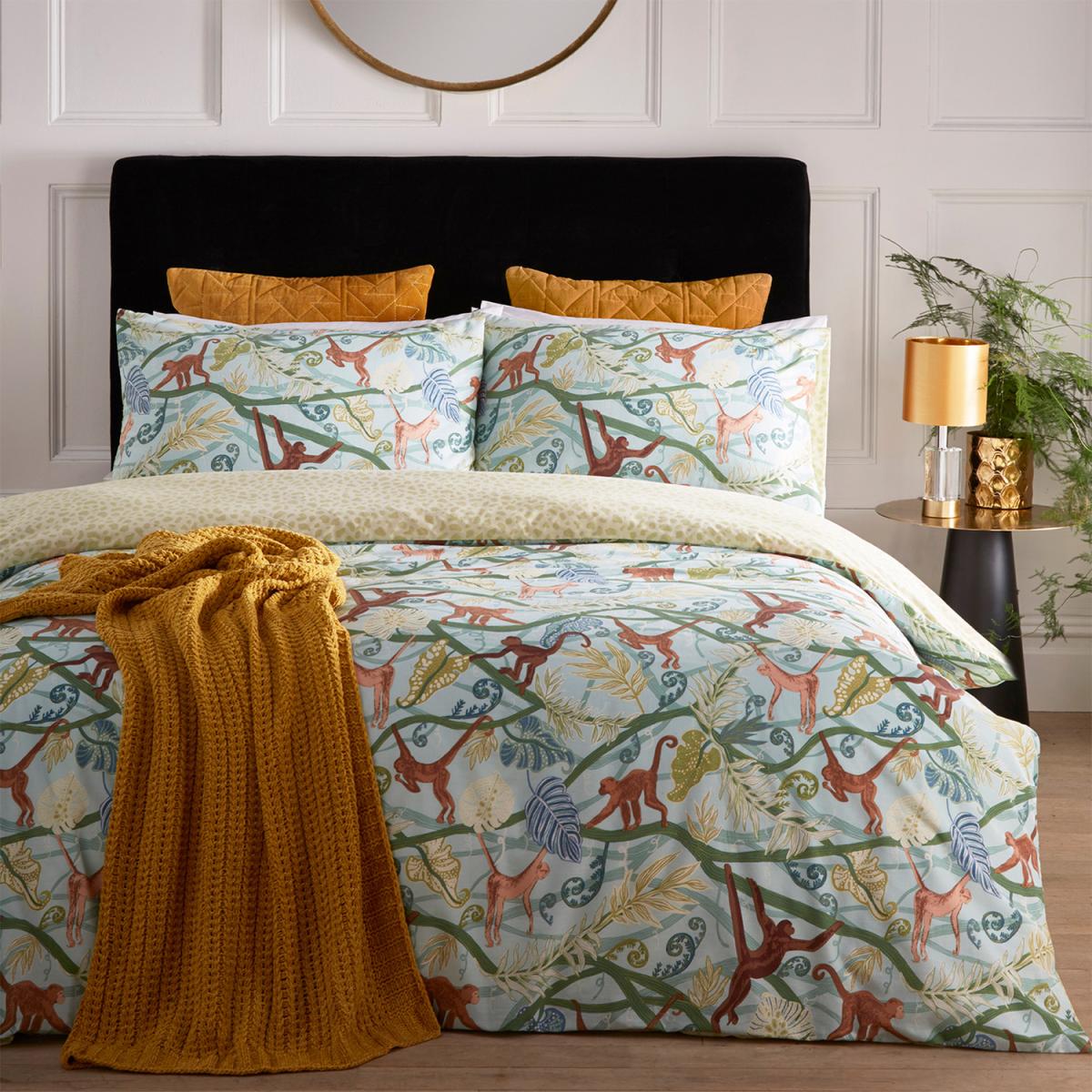Exotic Monkey Duvet Cover Set - Green / Superking – image 2