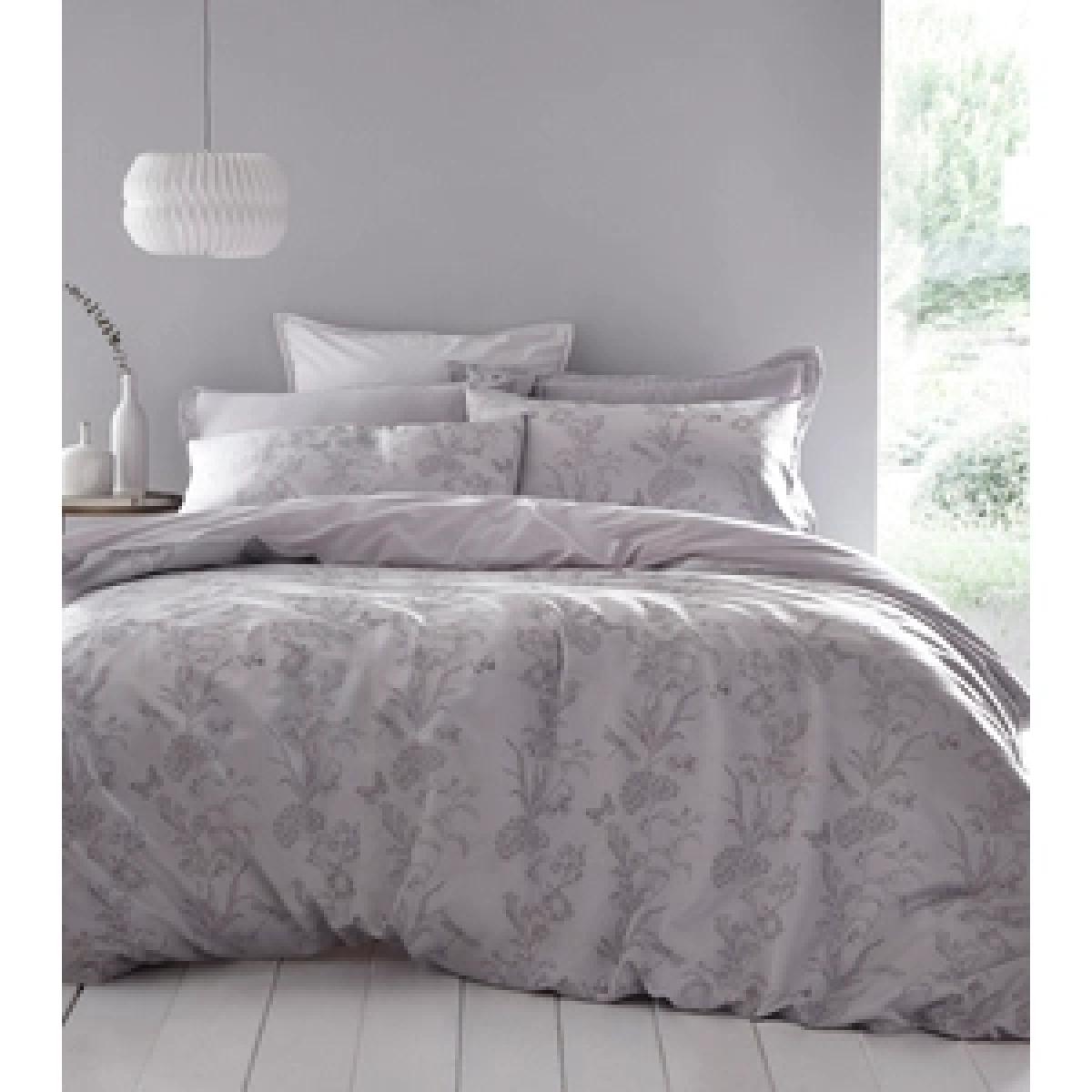 Arboretum Duvet Cover and Pillowcase Set - Pewter / Superking – image 5