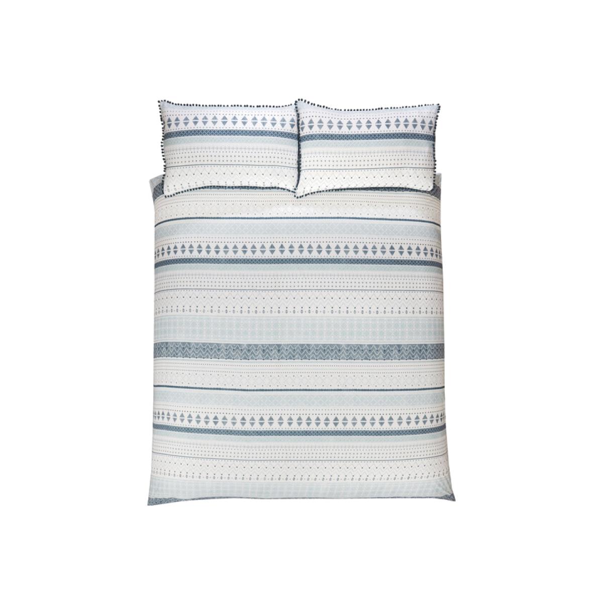 Aztec Geo Stripe Duvet and Pillowcase Set - Superking