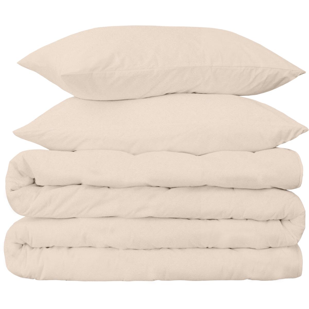 Bed Couture Flannel Duvet Set with Pillowcases 50x70cm - White / Superking / King – image 18