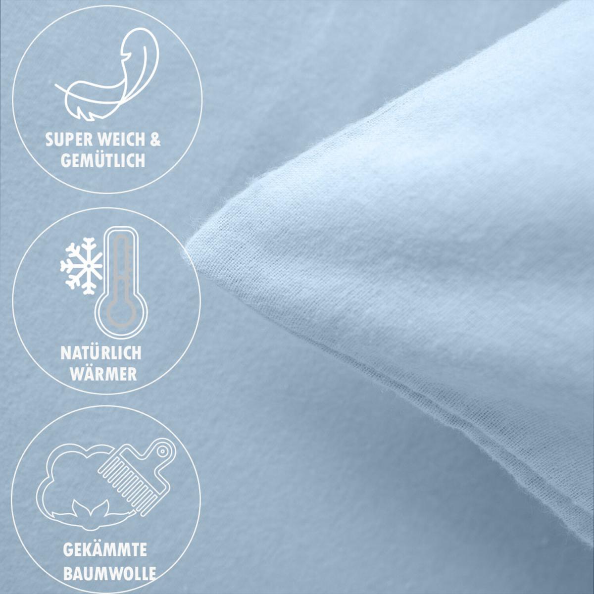 Bed Couture Flannel Duvet Set with Pillowcases 50x70cm - White / Superking / King – image 31