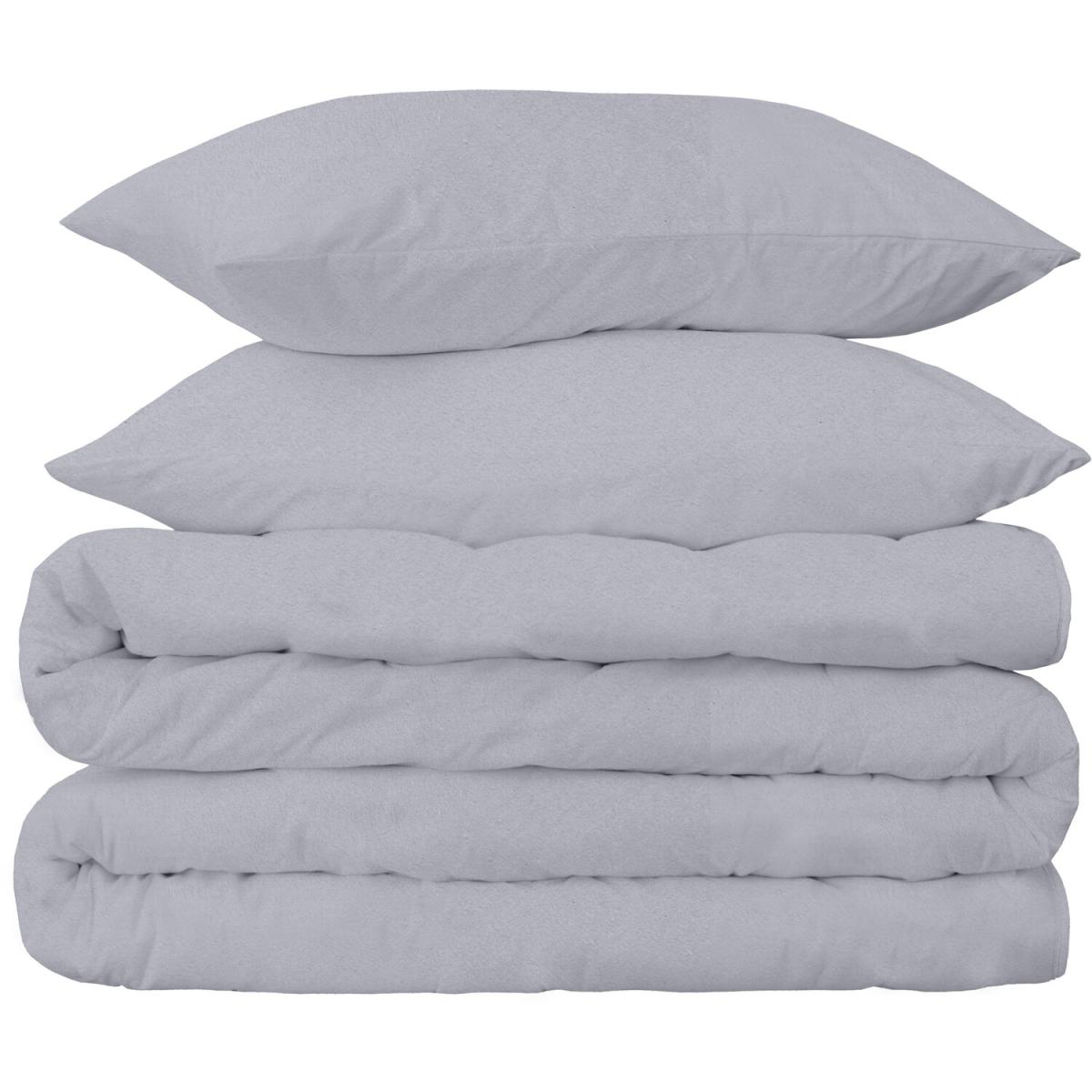 Bed Couture Flannel Duvet Set with Pillowcases 50x70cm - White / Superking / King – image 35