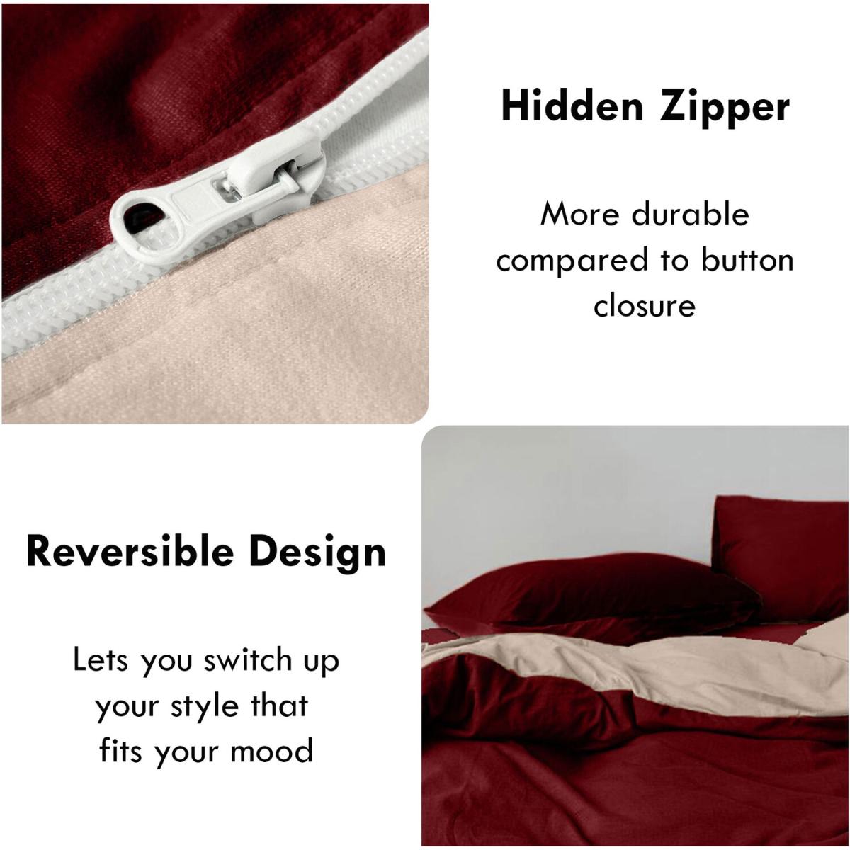 Bed Couture Flannel Duvet Set with Pillowcases 50x70cm - White / Superking / King – image 42