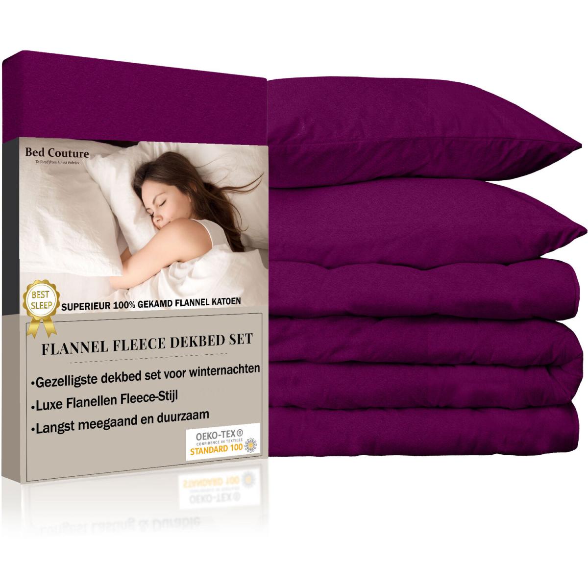 Bed Couture Flannel Duvet Set with Pillowcases 50x70cm - White / Superking / King – image 57