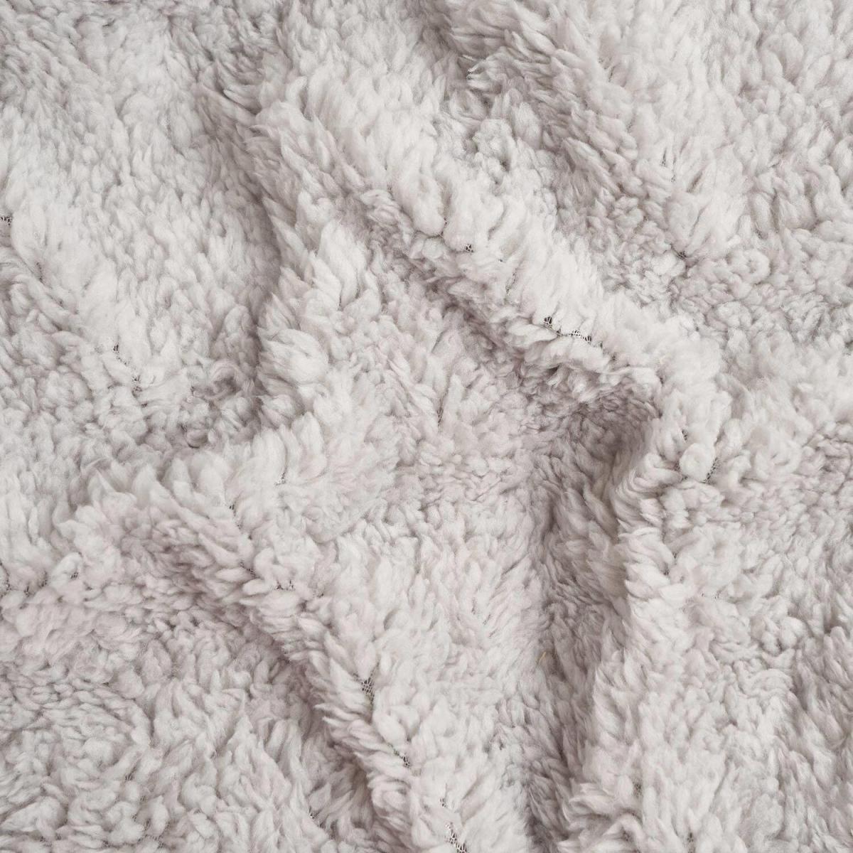 Brentfords Sherpa Fleece Reverse Duvet Cover Bedding Set - Silver / Super King – image 5
