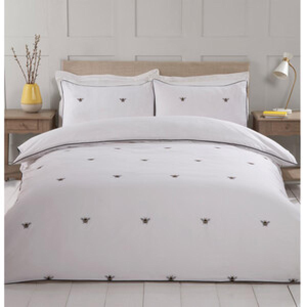 Bumblebee Embroidered Duvet Cover and Pillowcase Set - Super King – image 7