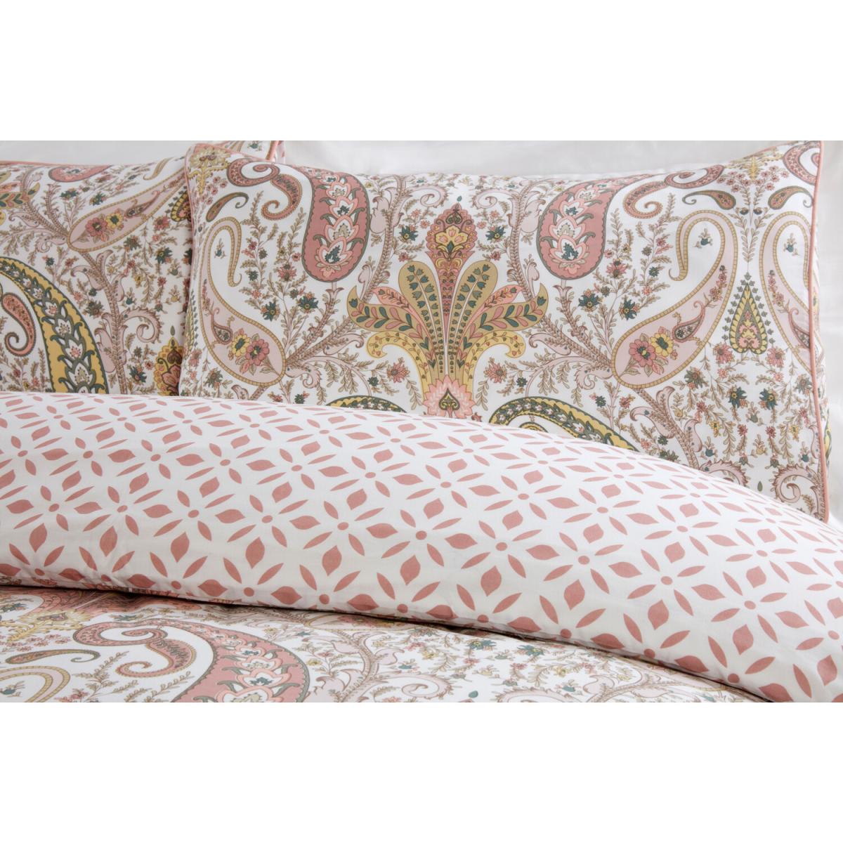 Paisley Piped Edge Duvet Cover and Pillowcase Set - King size – image 3