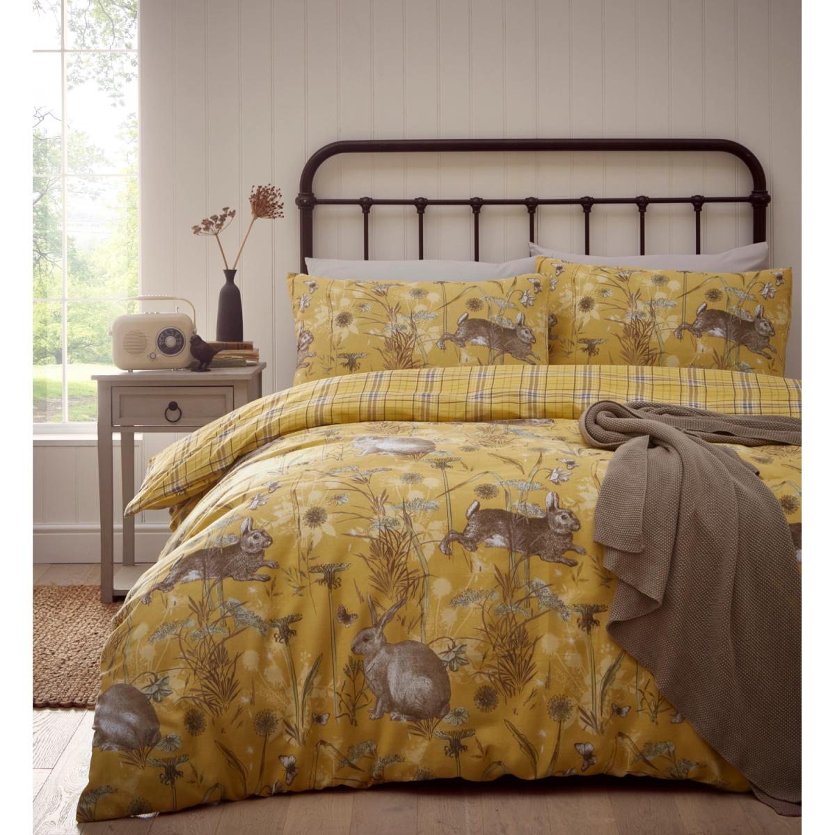Rabbit Meadow Duvet And Pillowcase Set - Green / Superking – image 7