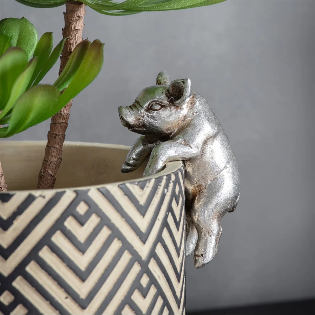 Peter Piglet Pot Hanger Grey (Pack Of 2) – image 4