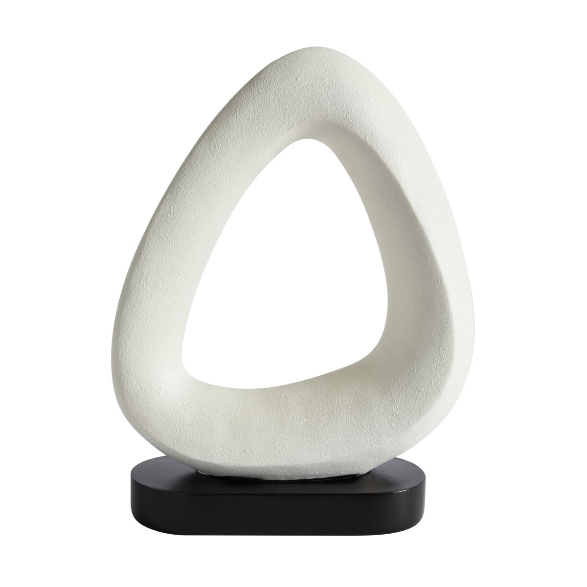 Curves Ornament on Stand 35cm White – image 3