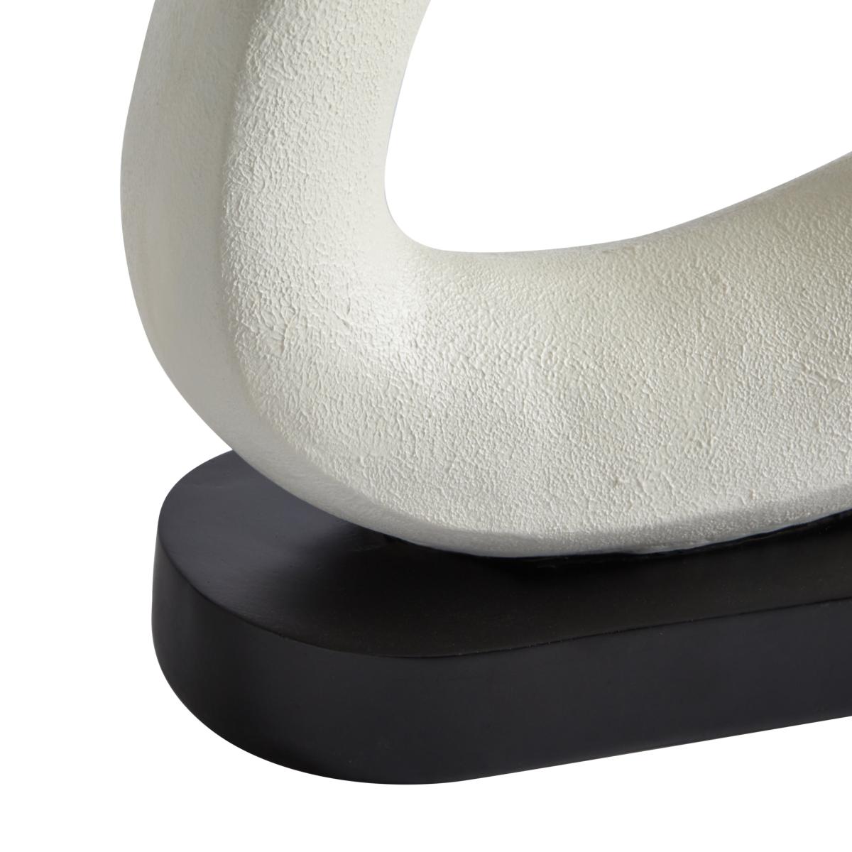 Curves Ornament on Stand 35cm White – image 4