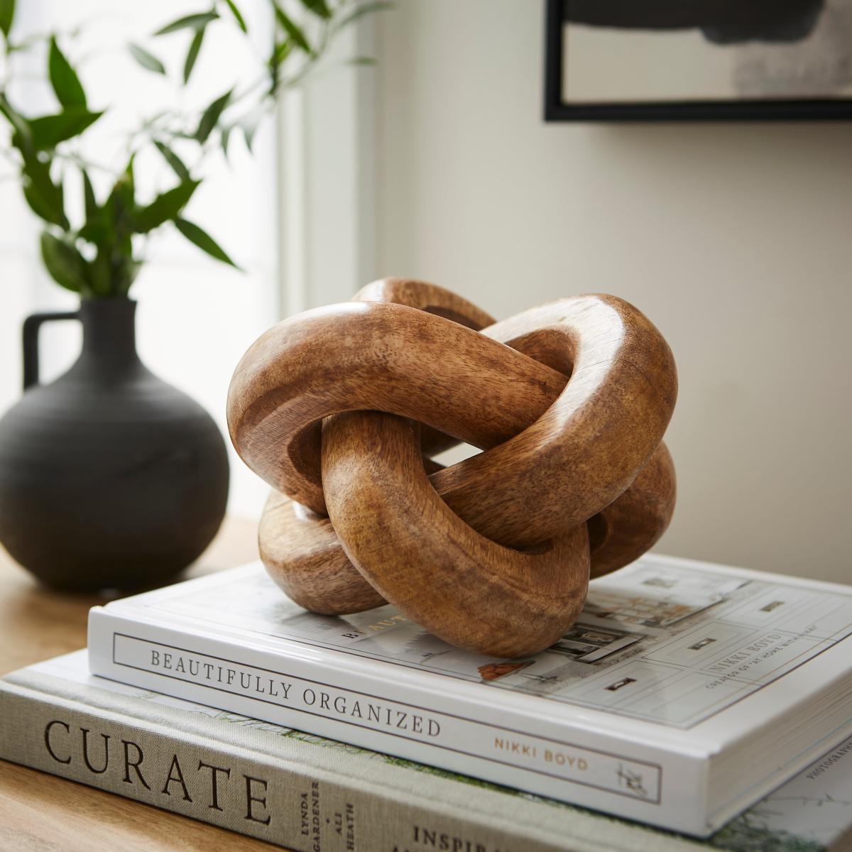 Chunky Knot Mango Wood Ornament – image 2