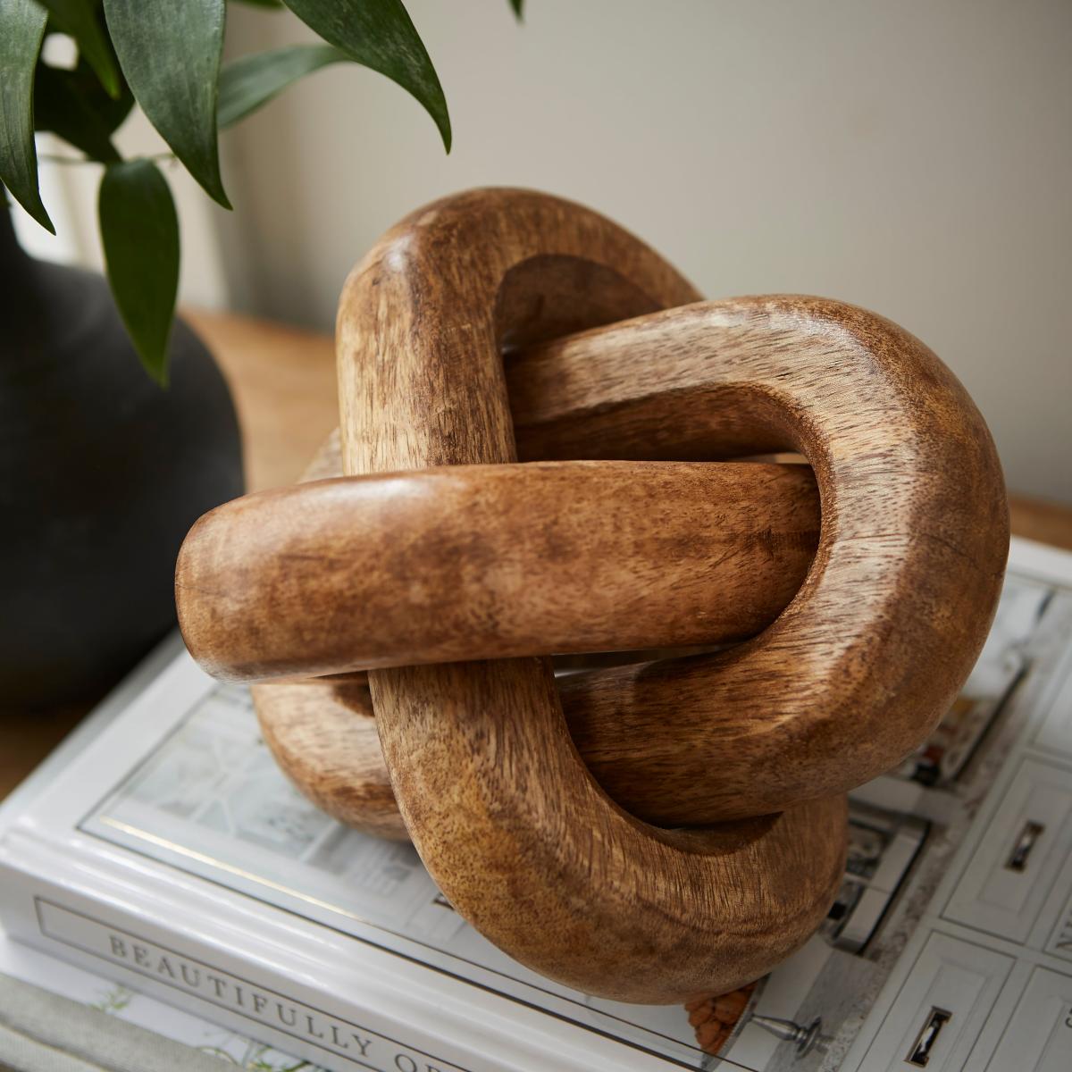Chunky Knot Mango Wood Ornament – image 3