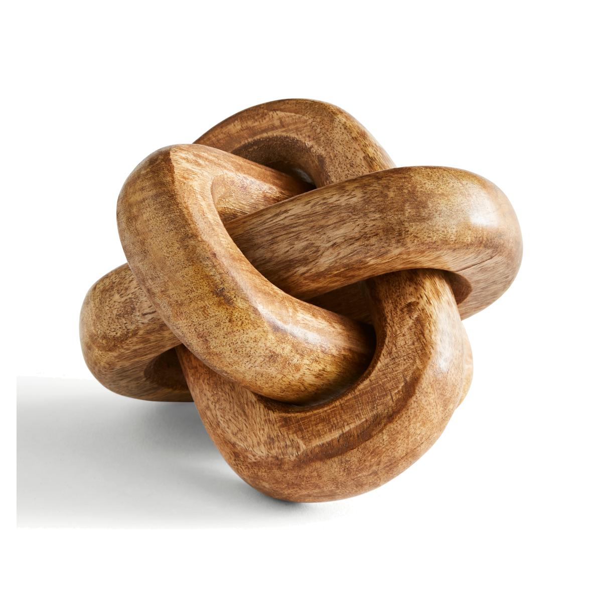 Chunky Knot Mango Wood Ornament – image 1