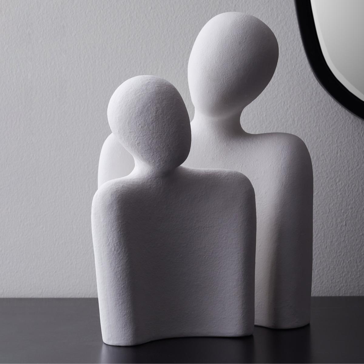 Curves Ceramic Figure Set White