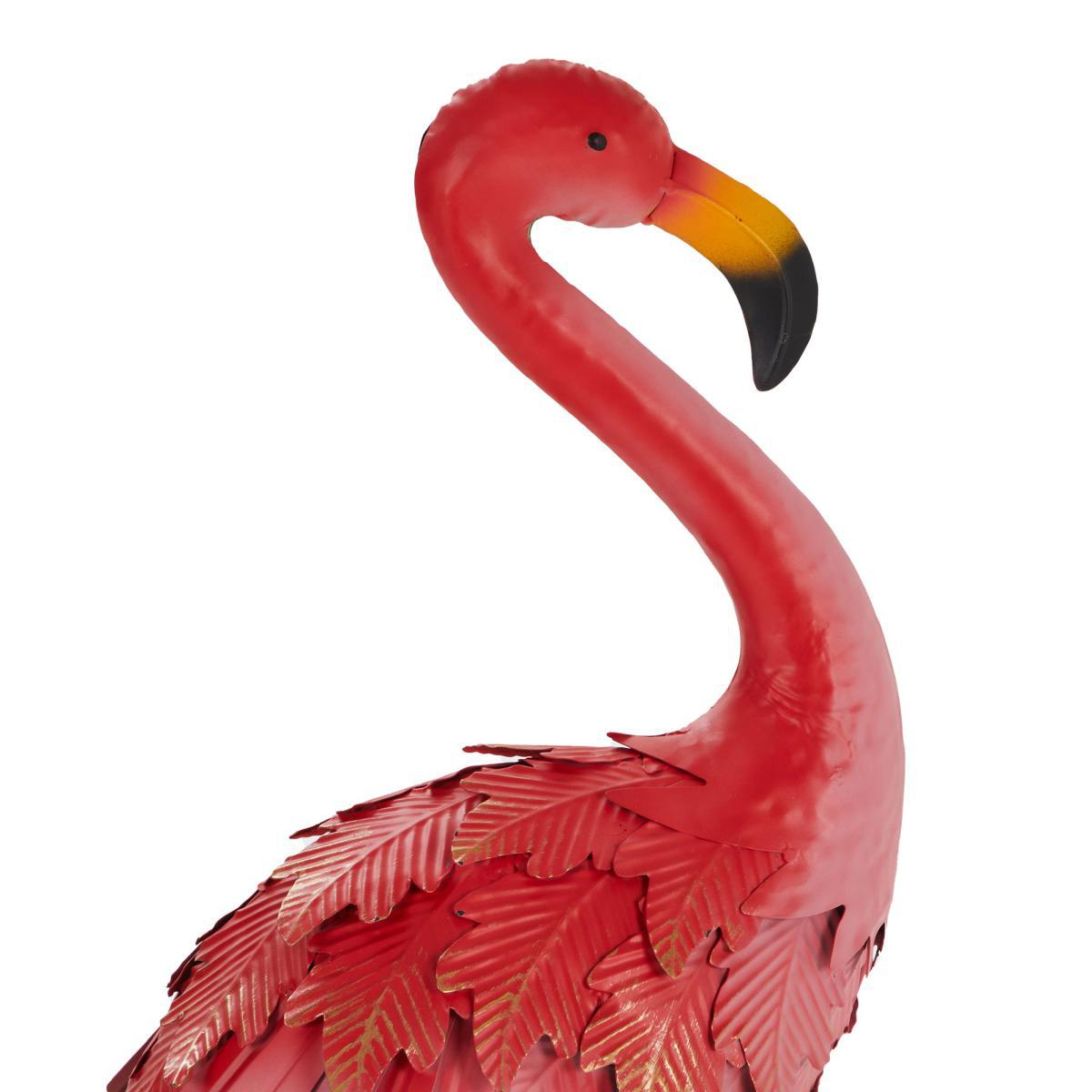Flamingo Garden Ornament Pink, Yellow and Grey – image 3