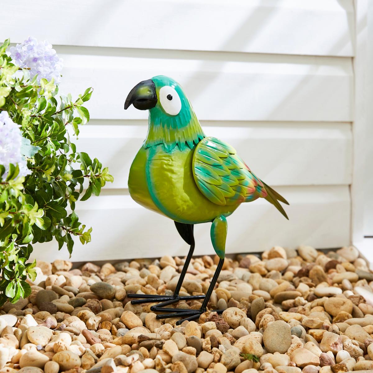 Iron Parrot Sculpture MultiColoured – image 1