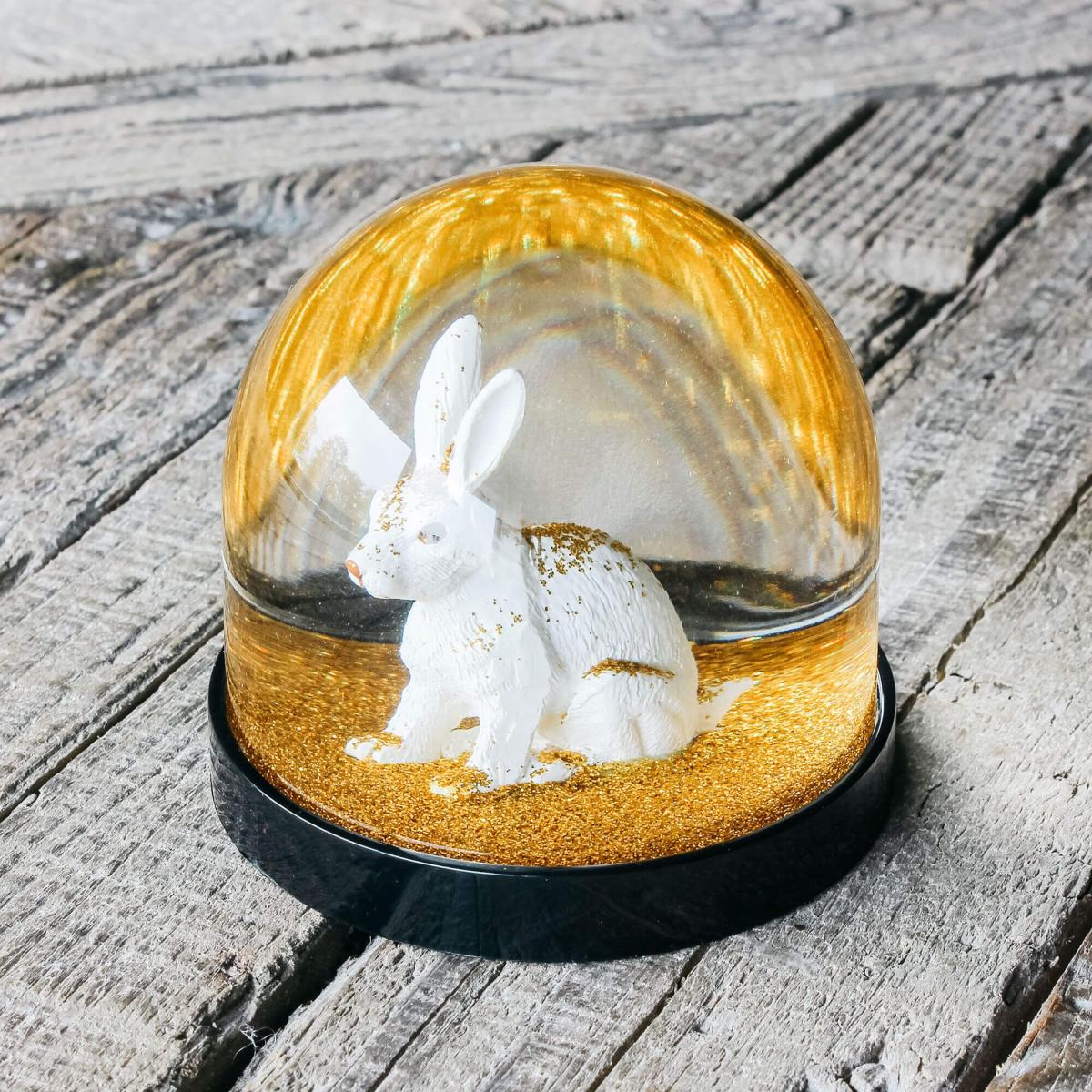 White Rabbit Snow Globe – image 2