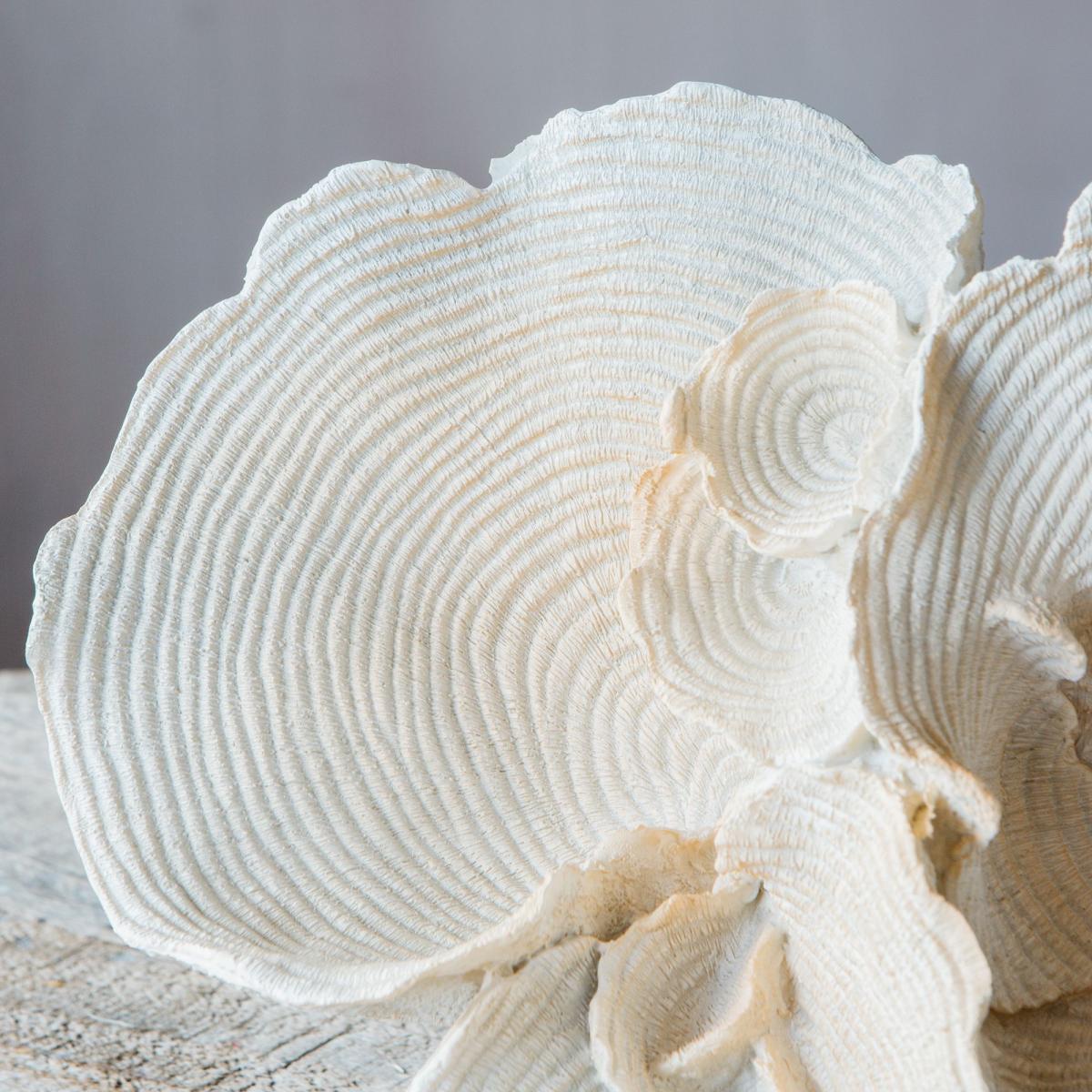 White Faux Coral on Stand – image 3