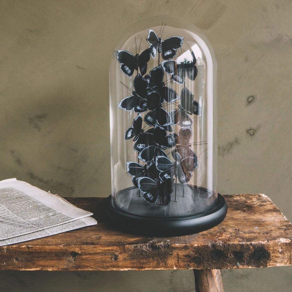 Faux Butterflies in Bell Jar – image 2