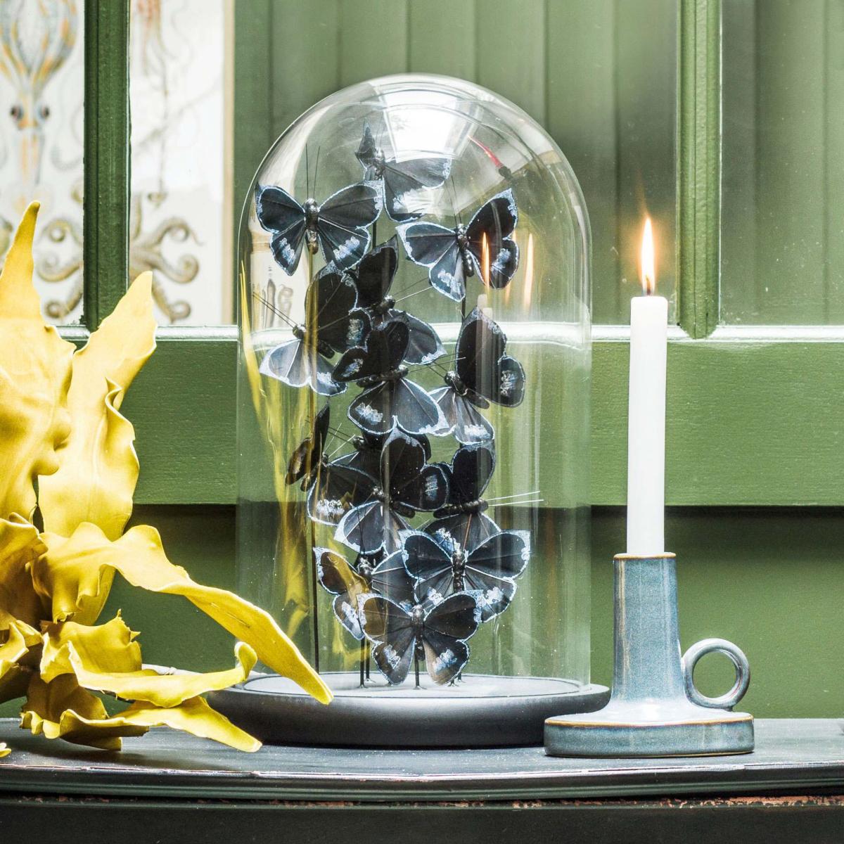 Faux Butterflies in Bell Jar – image 1