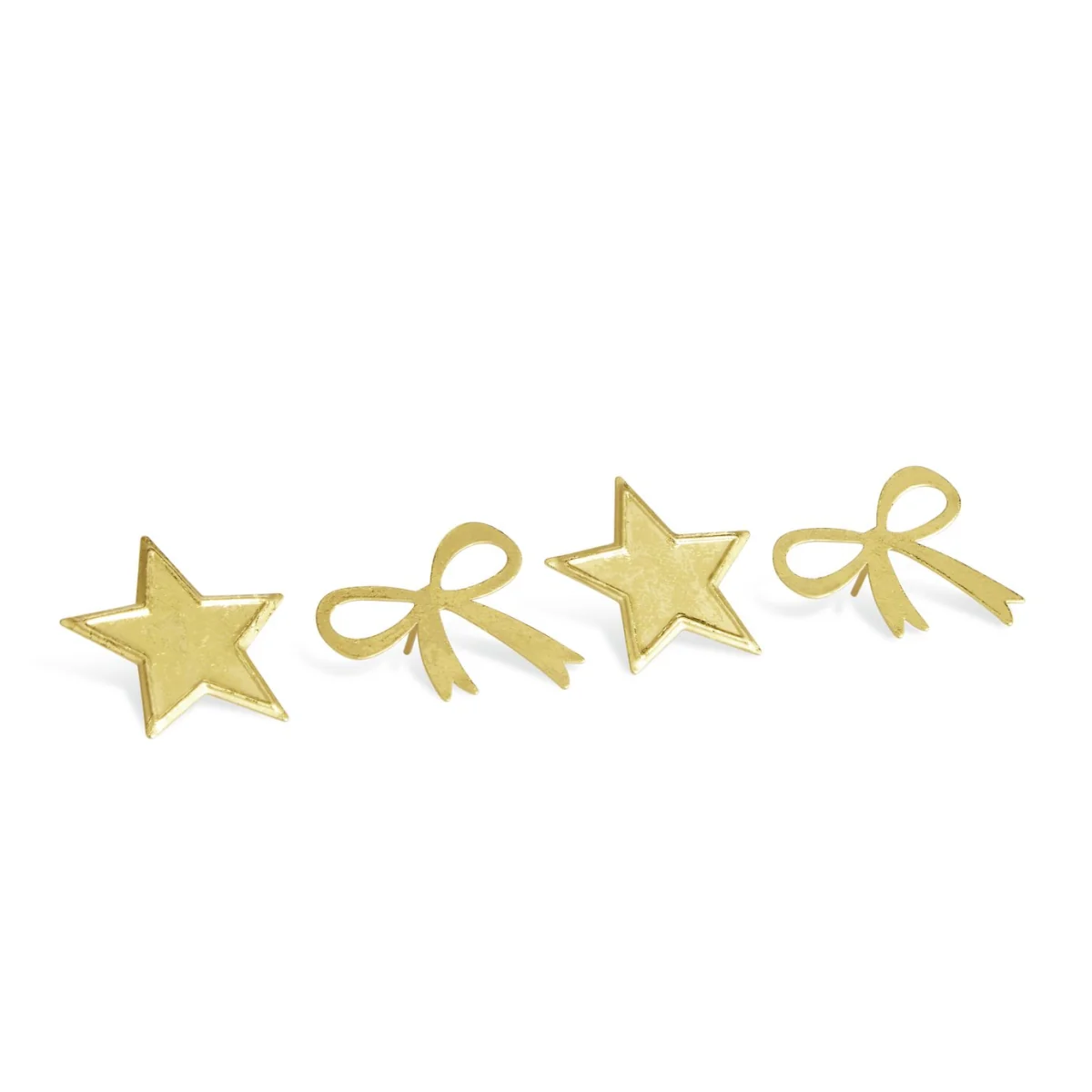 Habitat Star and Bow Gold Metal Toppers – image 3