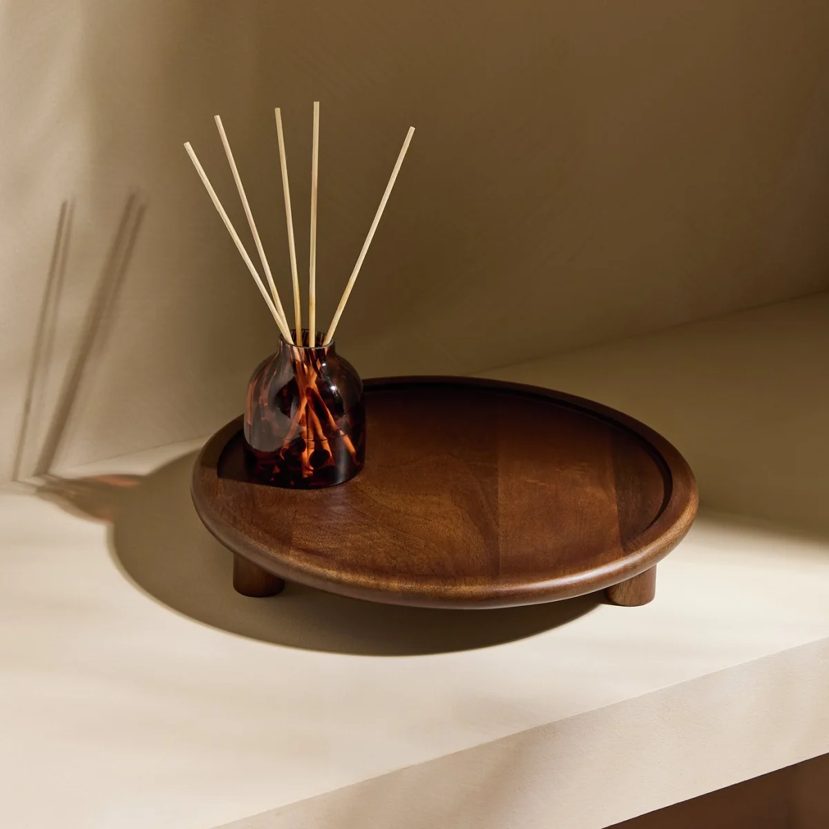 Habitat Dark Mango Wood Pedestal – image 1