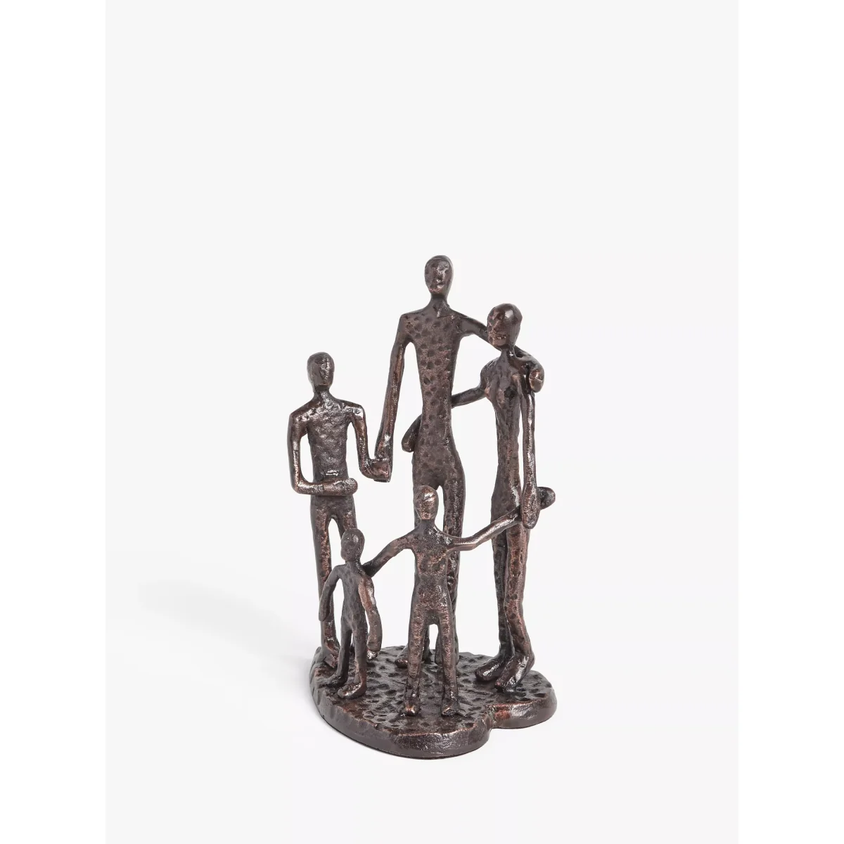 John Lewis & Partners Heart Family Aluminum Sculpture, H28cm, Bronze – image 2