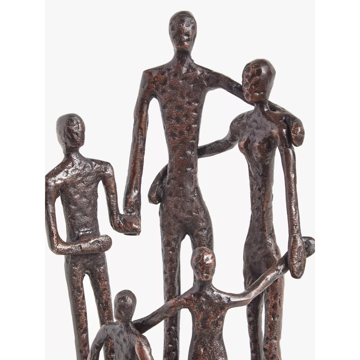 John Lewis & Partners Heart Family Aluminum Sculpture, H28cm, Bronze – image 3
