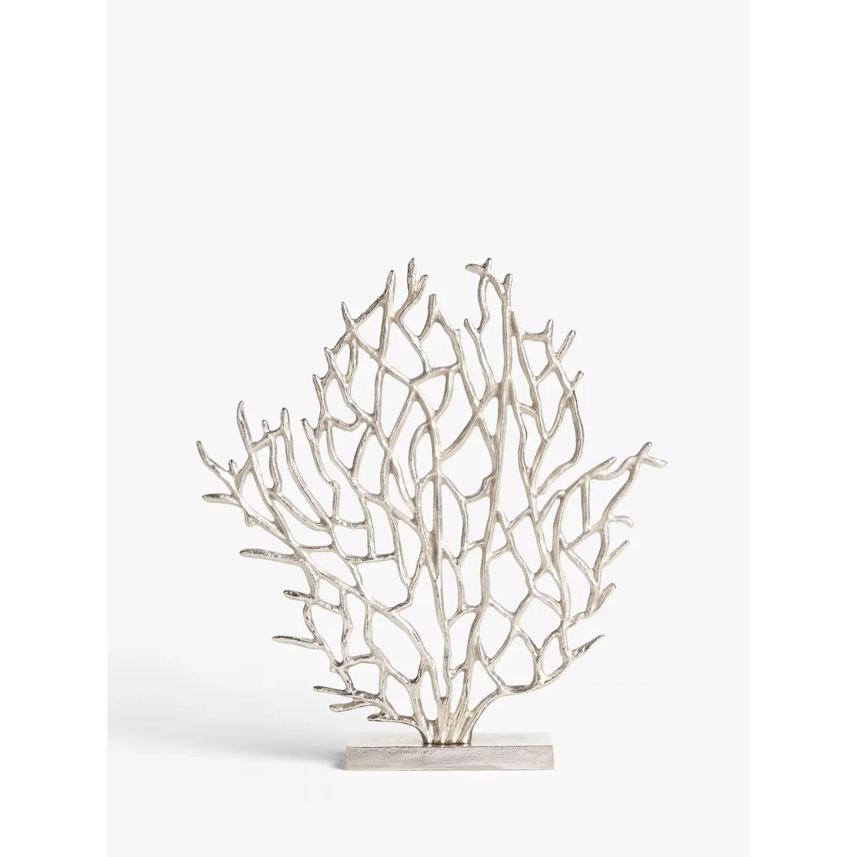 John Lewis & Partners Small Coral Sculpture, H43cm, Silver – image 2