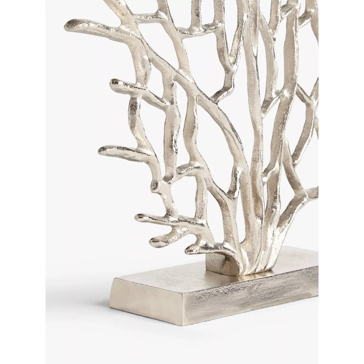John Lewis & Partners Small Coral Sculpture, H43cm, Silver – image 3