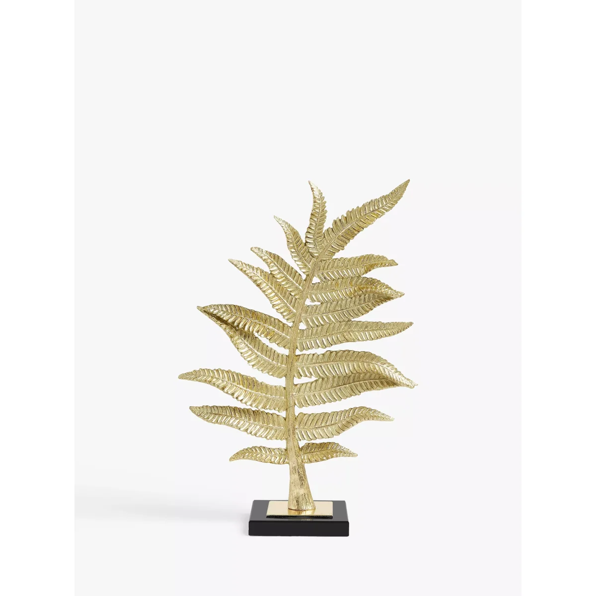 John Lewis & Partners Leaf Sculpture, H44cm, Gold – image 2