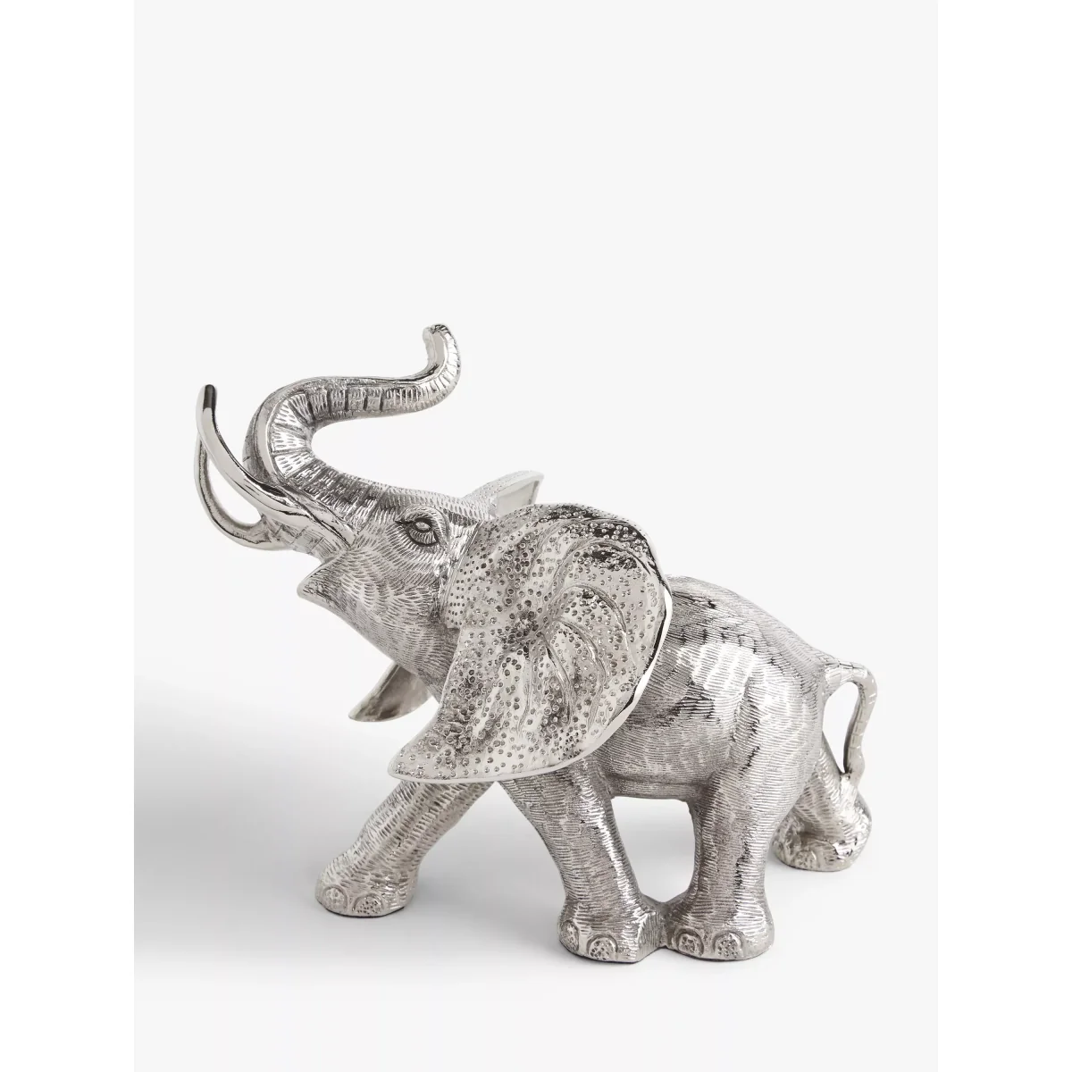 John Lewis & Partners Elephant Sculpture, H20cm, Antique Silver – image 2