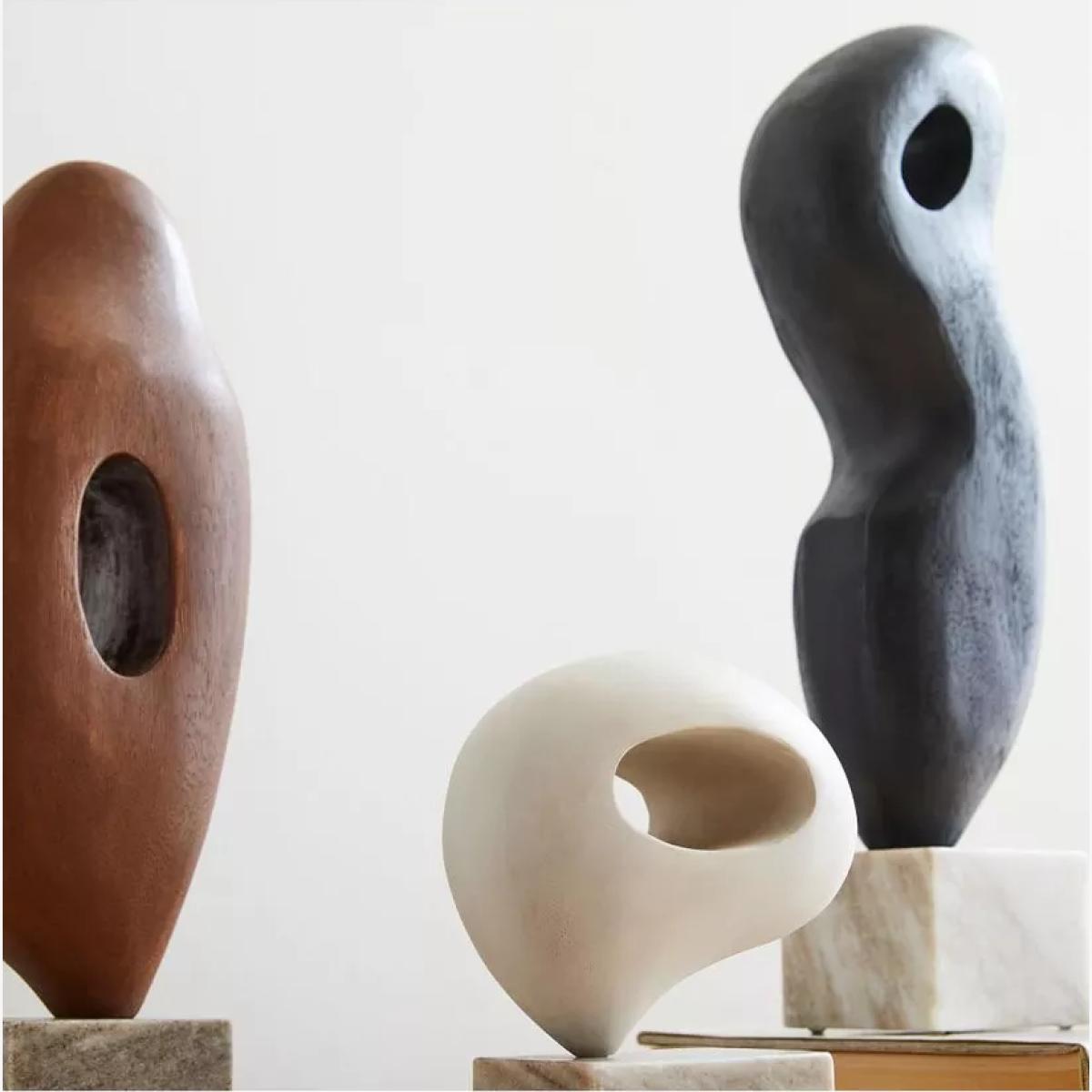 west elm Alba Arjuna Wood Sculpture, H20cm – image 1