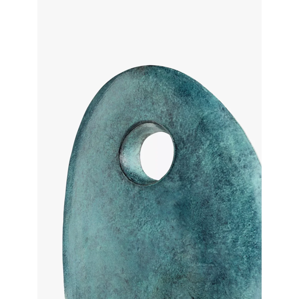 John Lewis & Partners Patina Pebble Hole Sculpture, Green, H40.5cm – image 3