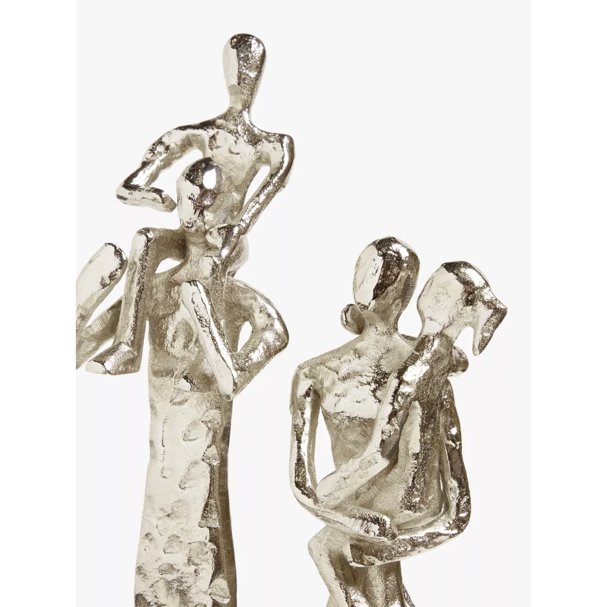 John Lewis & Partners Walking Family of 4 Metal Sculpture, H32.5, Nickel – image 3